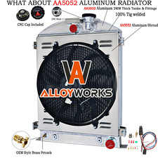 3 Rows Aluminium Radiator FITS