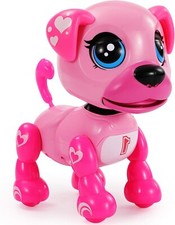 TEMI Smart Interactive Robot Puppy – Pink - Responds to Touch - Walks/Sings etc