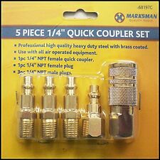 Air Line Connections Male Female Fittings Compressor Hose Ends Quick Coupler 1/4