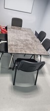 Marble 6 chair dinning /