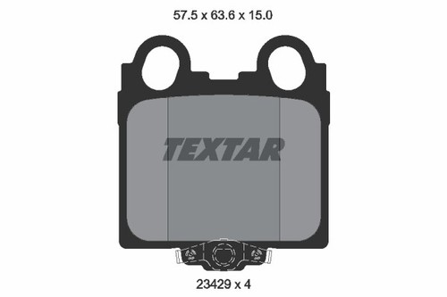 Brake pad set disc - disc, for