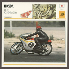 Honda 1966 125cc RC 149 Grand Prix  Edito Service Atlas Motorcycle Card