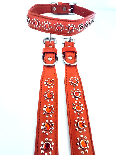Stunning real leather orange - stunning,