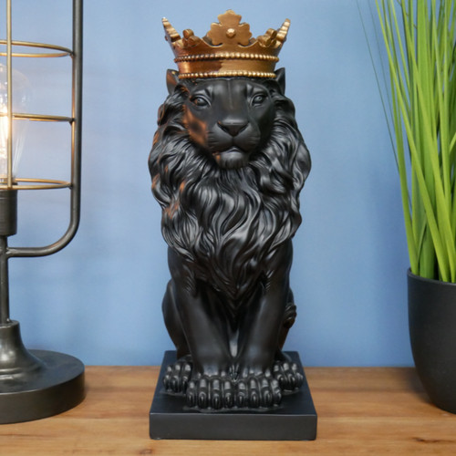 Indoor black lion with - black, a