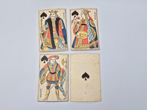 Antique french playing cards - cards,