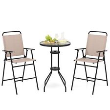 3 PCS Outdoor Folding Bistro
