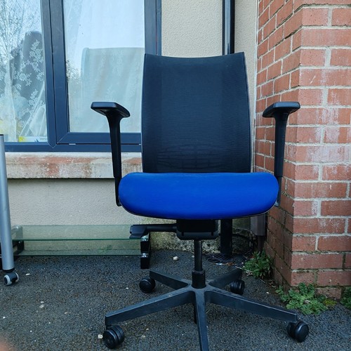 Task office chairs - office, blue