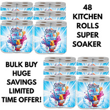 48 Kitchen Towels 2-Ply 2,400 Sheets Softesse Cuddle Super Soaker Bulk Pack 🚚📦