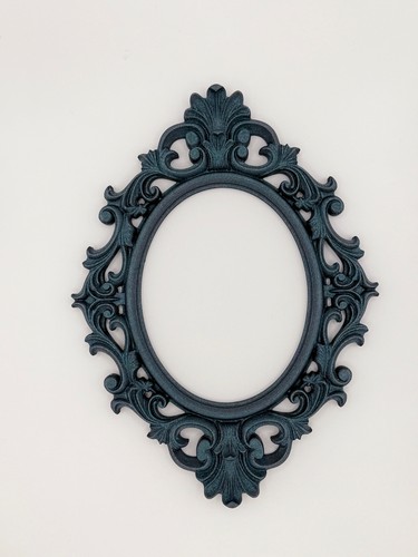 Ornate galaxy black oval - black,