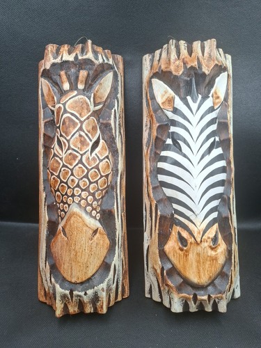 Hand carved wooden - wooden, &