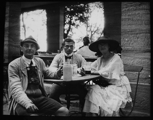 Magic lantern slide group - group, in
