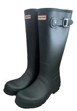 **** HUNTER MENS ORIGINAL TALL BOTTLE GREEN MATT WELLIES, UK 8 ****