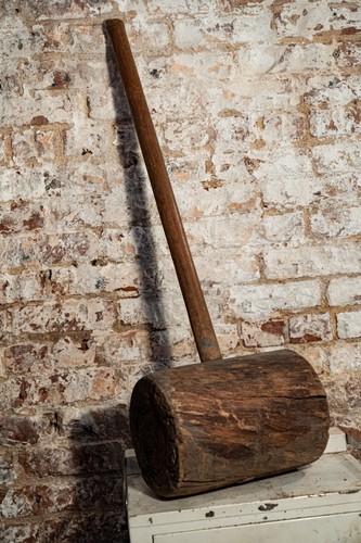 Vintage wooden sledge - wooden,