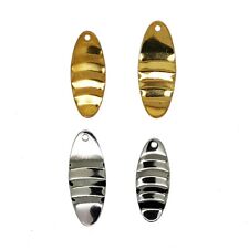  Ripple Spinner Blades for Fishing Lures,Brass or Nickel 10 or 25  Sizes 4&5.