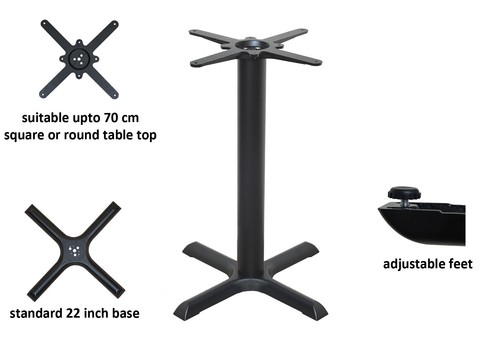 Black premium cast iron - iron, table