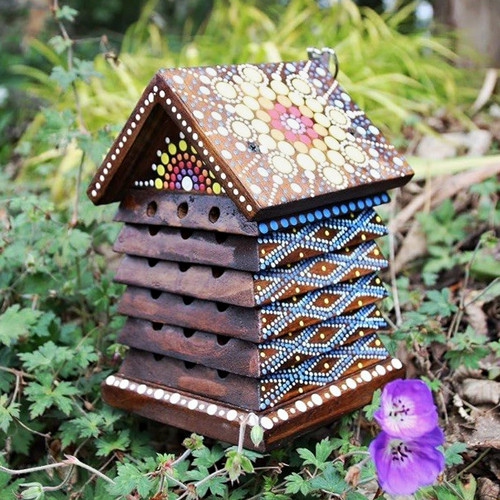 Wooden rectangular bee - wooden, &