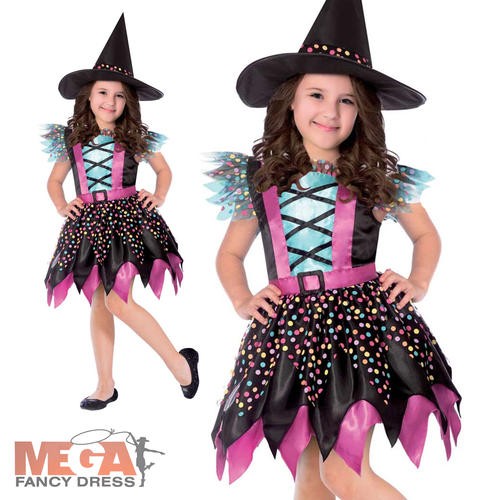 Spotted skirt girls witch - girls,