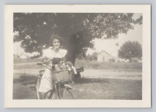 1940s rural young lady cruiser - rural,