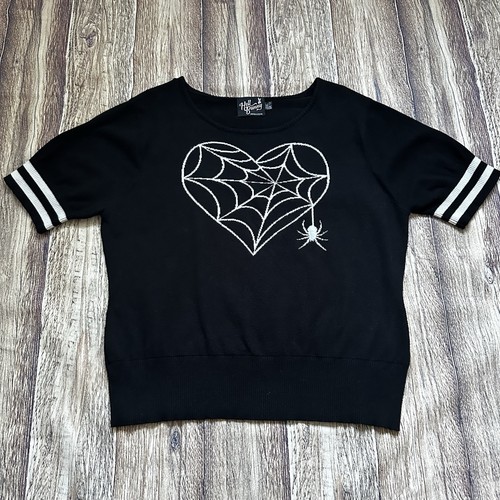 Hell bunny knit top black - bunny,