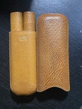 Parker Vintage Cigar Case Leather, Made in England, Tan