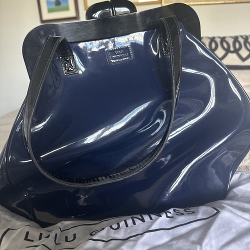 Lulu guinness navy patent - guinness,
