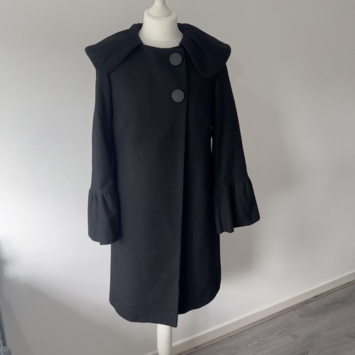 Linea black wool cashmere - black,