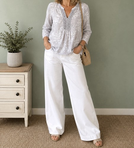 Boden linen tunic top 16 - linen, uk