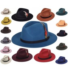 Fedora Hat 100% Wool Felt Hats