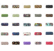 Owl Butterfly Floral Birds Pencil Pen Case Cosmetic Make Up Bag Storage Pouch