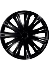 FOR VAUXHALL ASTRA & CORSA - 15" Spark Black Wheel Trims Hub Caps Set of 4