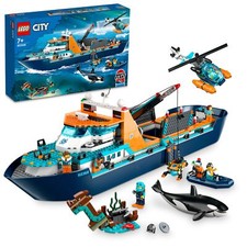 LEGO City Arctic Explorer Ship, Big Floating Boat Toy 60368