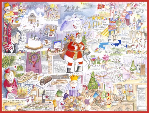 Christmas jigsaw puzzle - jigsaw,