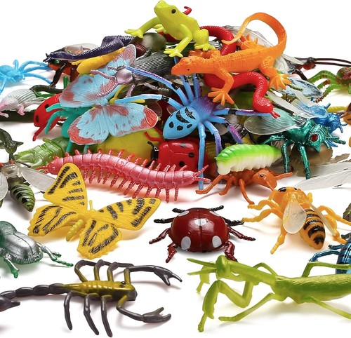 Pack plastic fake mini bugs - fake,