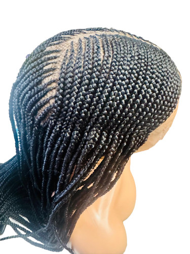Cornrow braided side part - part, wig