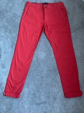Zara Man Basics Chinos Red 44