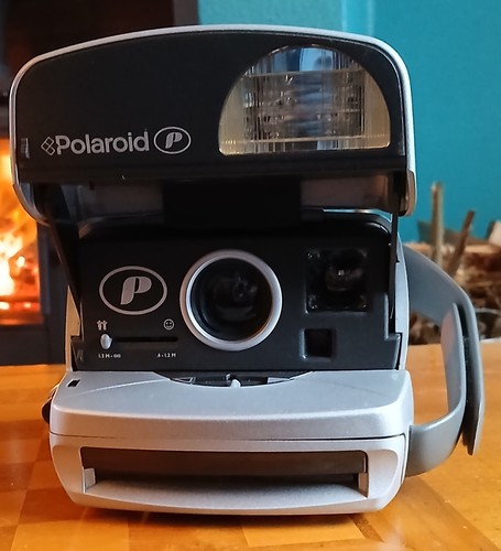 Polaroid p600 silver instant - polaroid,