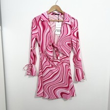 Zara Pink Linen Viscose Mini