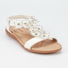 Womens Ladies Flat Low Wedge