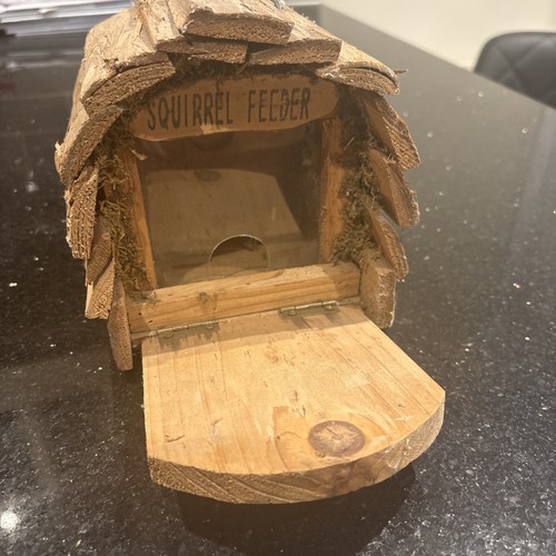 Hanging squirrel feeder - squirrel,