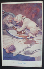 G E STUDDY Dogs Comic NON BONZO DOG JIMMY WILD REFLECTION PROTECT STEAK MEAT