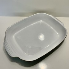 Large Stoneware Oven Roasting Dish Rectangular Ceramic Pie Oven-to-Table Server