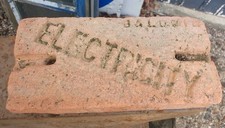 Vintage Electricity Baldwin Flat Brick Reclaimed Red