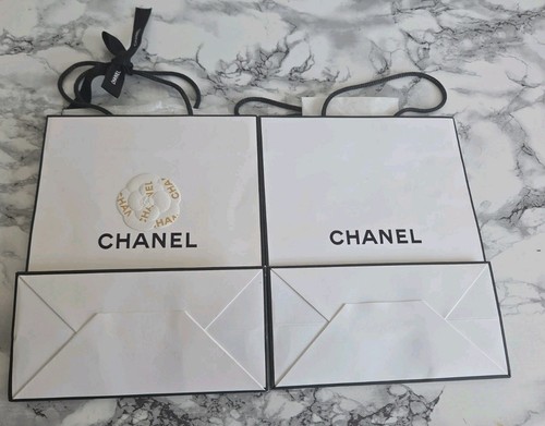 Chanel paper bag carrier tote - bag,