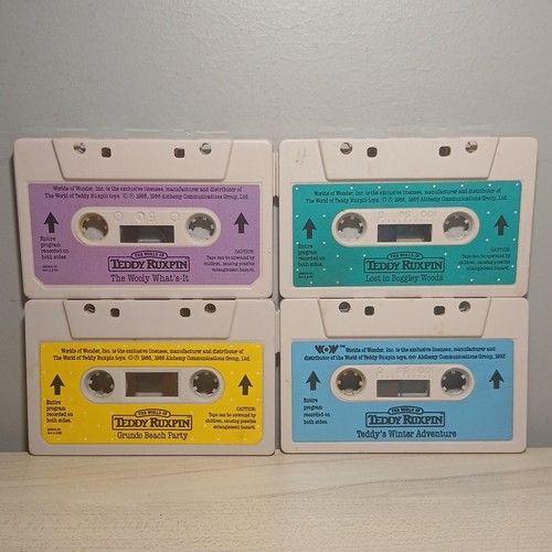 Teddy ruxpin tapes lot 4 - ruxpin,