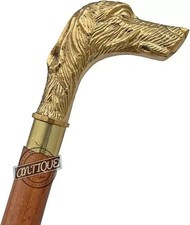 Brass Greyhound Dog Head