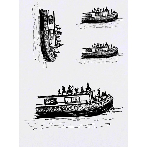 Canal boat temporary - x,