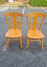 2 dining chairs, solid beech wood, very good condition used