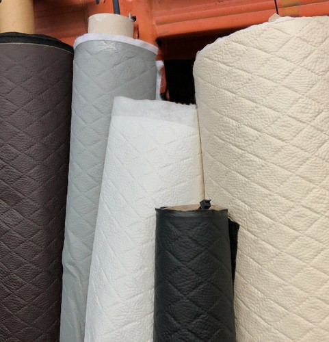 Diamond quilted faux - quilted, leather