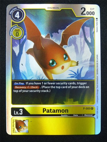 Patamon 005 promo digimon - patamon,