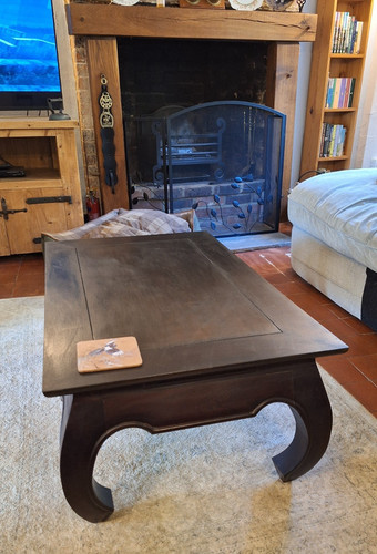 Coffee table mahogany - coffee, h41cm